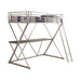 Hyde Twin Workstation Loft Bed Silver image