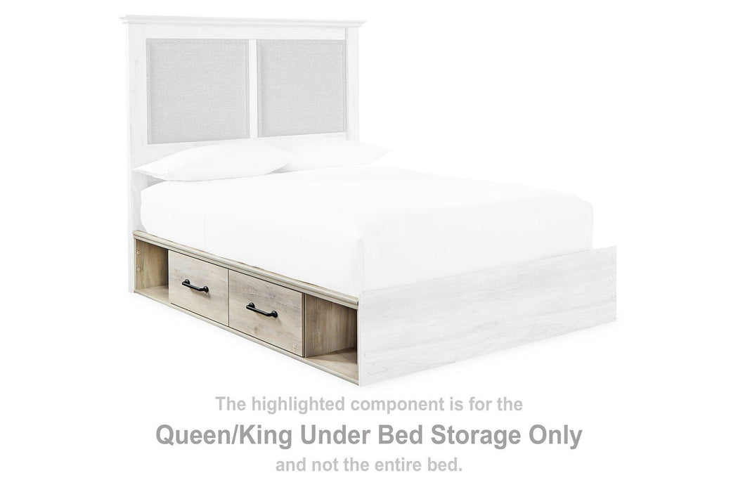 Cambeck King Upholstered Bed with 2 Side Under Bed Storage