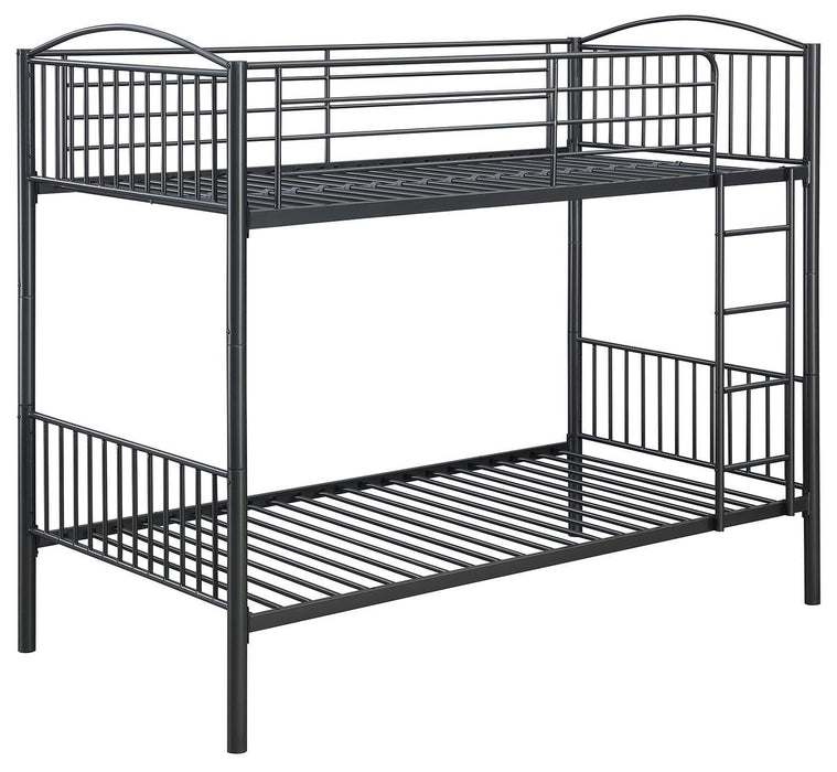 Anson Twin Over Twin Bunk Bed with Ladder